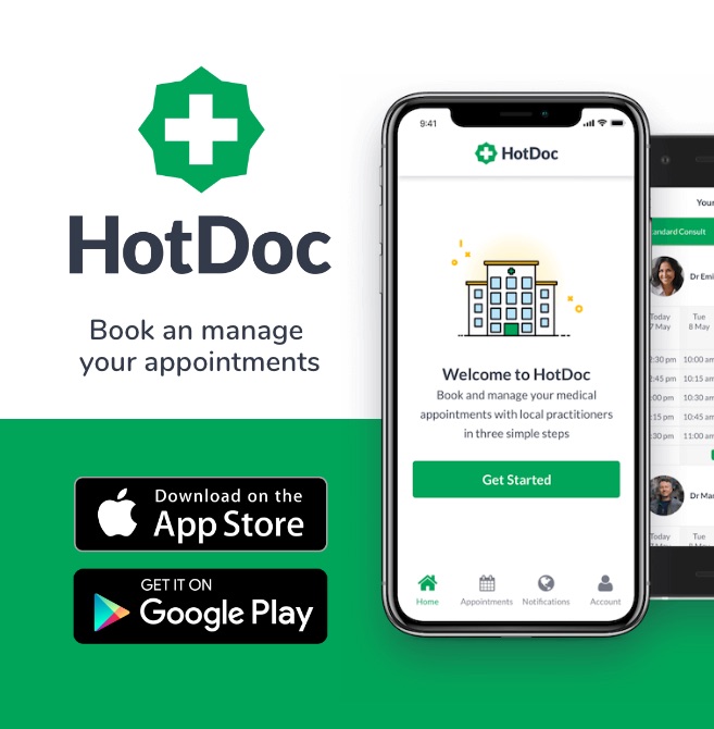 Book an Appointment Online using HotDoc